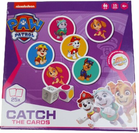 Paw Patrol catch the cards spel meisjes - Paars / Multicolor - Karton - 2 tot 6 spelers - Vanaf 4 jaar - Speelgoed - Spel - Kaa
