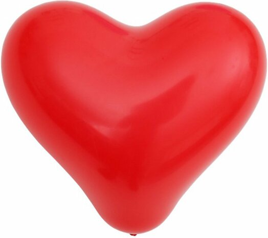 Hart ballonnen hartjes - Rood / Wit / Roze - Latex - 26 cm - 10 stuks - Assorti - Ballon - Valentijnsdag - Valentijn - Love - L