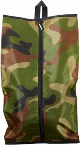 Schoenentas - Set van 2 - Polyester - Camouflage Multicolor - Reizen - 23 x 44 cm
