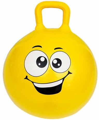 Skippybal Smiley - Geel - Kunststof - &Oslash; 45 cm - Kinderen - Bal