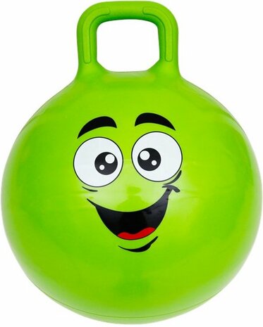 Skippybal Smiley - Groen - Kunststof - &Oslash; 45 cm - Kinderen - Bal