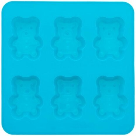 Bakvormpjes Beertjes Madeleine - Blauw - Siliconen - 17 x 17 cm - Bakken - Siliconen bakvorm - Bakvorm - Koken