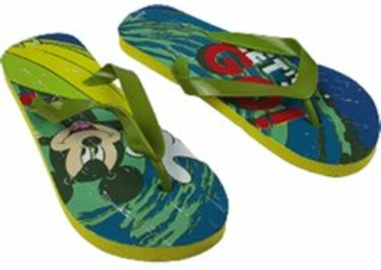 Slippers - Mickey Mouse - Groen - Maat 36/37 - Teenslippers - Inspired by Havaianas - Lente