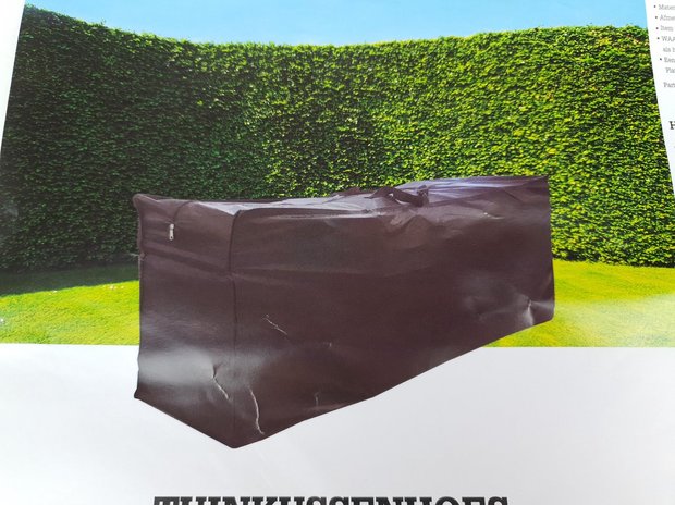 Tuinkussenhoes opberger - Zwart - 128 x 37 x 57 cm - Tuin - Tuinkussen - Hoezen - Buiten - Opslag - Beschermers - 1