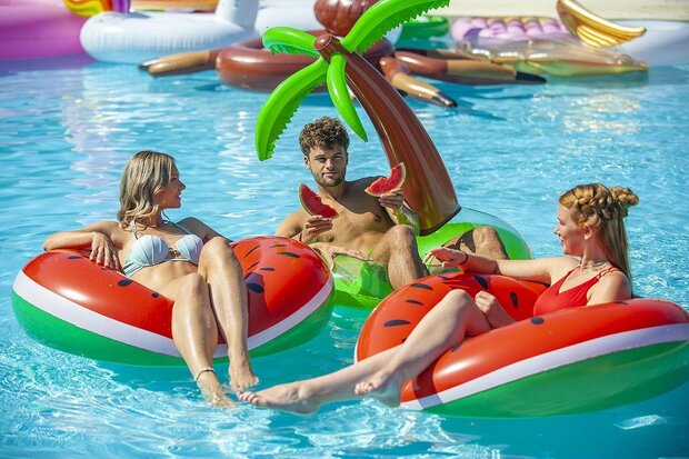 Enjoy Summer Opblaasbare Zwemband Palmboom 118 Cm Groen - 2
