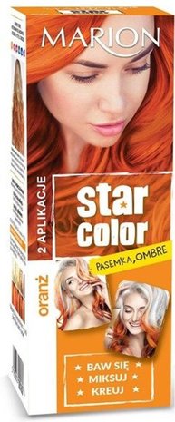 Marion Star Color - Oranje Highlights Haarverf 2x 35 ML - Semi-Permanent ( 3 Wasbeurten ) - Dames Haarkleur