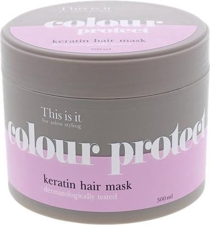 Keratine haarmasker - Voor salonstyling - kleurbescherming - dermatologisch getest - 300ml