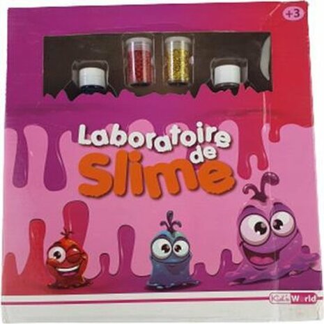 Slijm Laboratorium Glitters Slime Kunststof Geel / Rood 80 Gram