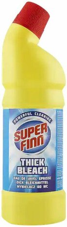 Super Finn dikke bleek - Geel / Multicolor - Bleek - 750 ml - Set van 4 - Schoonmaak - Schoonmaakmiddel - Bleekmiddel - Dik Ble