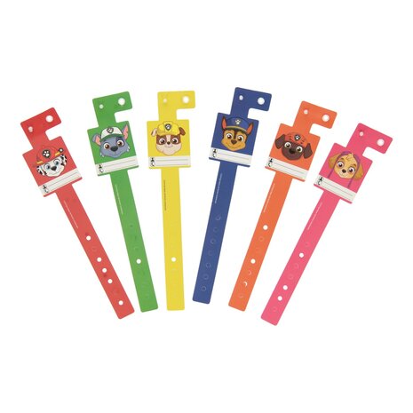 Naambandjes Paw Patrol - Armband - Multicolor - 6 stuks - Bracelet  - kindveiligheid - child safety / SOS Bandjes / Identity Bracelet