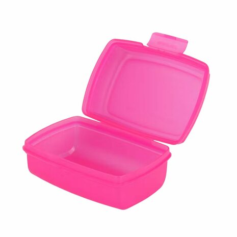 Curver snackbox - Roze / Transparant - Kunststof - 0,4 ml - Set van 2 - Bakje - Vershoudbakjes - Vershoudbox - Lunch - Snack 2