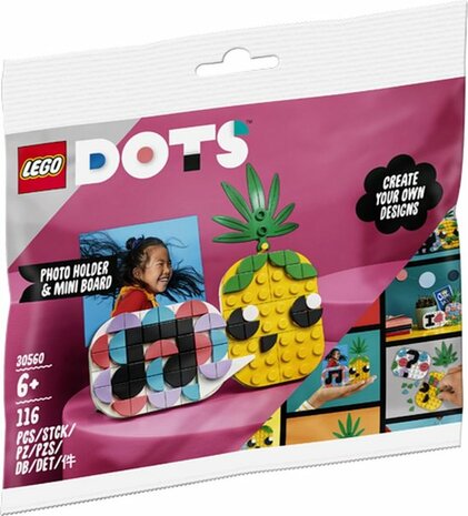 Lego Dots 30560 - Photo Holder + Mini Board - 6+ - Multicolor - Speelgoed - Cadeau - Lego - Model 30560 - Kinderen - foto stand