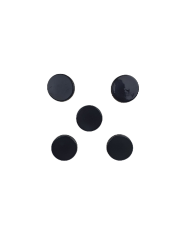 Mini Voorraadpotje - Zwart / Transparant - 5 x 5 x 6 cm - 5 Stuks - Storage Jar