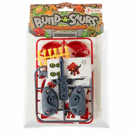 Zelfgemaakte dinosaurus - Groen / multicolor - Kunststof - set van 1 - assorti - speelgoed - cadeau - Build a saurs - Build you