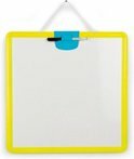 Whiteboard / Krijt en magneet bord - Wandbevestiging - Geel / Blauw / Wit