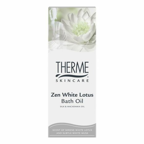 Therme Skincare Zen White Lotus badolie - Wit / Multicolor - 100 ml - Set van 2 - Bad - Olie - Badderen - Spa - Zen