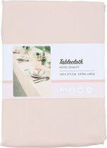 Tafelkleed Hotel Kwaliteit LENNOX - Zalm Roze - Polyester - 140 x 275 cm