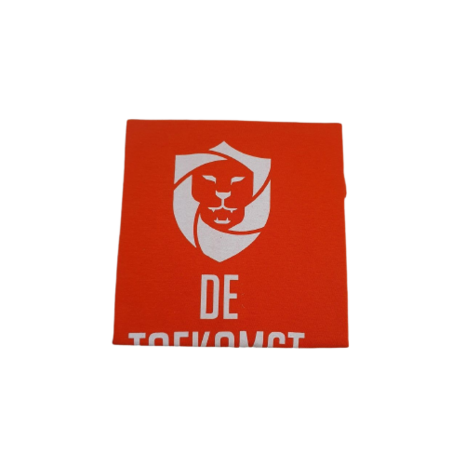 Oranje kinder T-shirt met tekst &#039;&#039;De toekomst&#039;&#039;- Oranje / Wit - Katoen - Maat 110 / 116 - Kinderen 