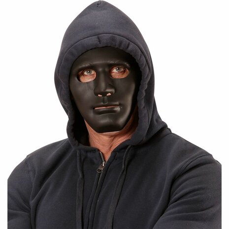 Halloween Masker Zwart - Scary Thema party - Gezichtsmasker 