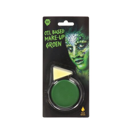 Halloween make up met spons  - Oliebasis - Schmink - Groen