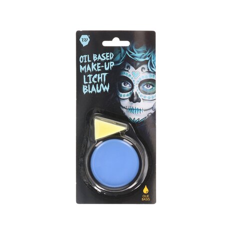 Halloween make up met spons  - Oliebasis - Schmink - Licht blauw 