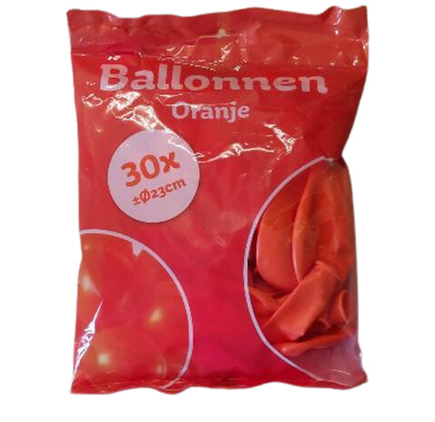 Ballonnen Oranje - 30 stuks - 23 cm - Voetbal - EK - WK - Holland1