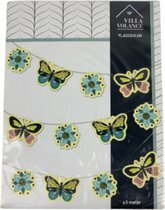 Feest slinger Vlinder - Multicolor - Karton - 300 cm - Feestje - Feest - Vlaggenlijn - Slingers