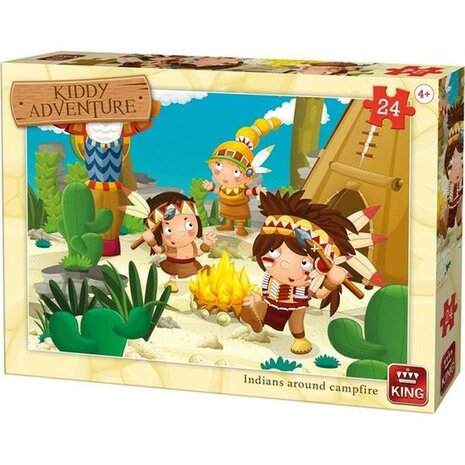 Kiddy Adventure puzzel  - Geel / Multicolor - 24 stukjes - vanaf 4 jaar - Speelgoed - Cadeau - Disney - Kerstcadeau