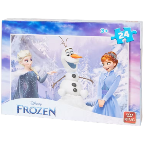 Frozen Puzzel met Olaf - Multicolor - 24 stukjes - vanaf 3 jaar - Assorti - Speelgoed - Cadeau - Frozen - Disney - Kerstcadeau 