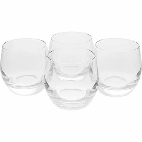 AMIRA Amuse glaasjes - Transparant - Glas - 15 cl - Set van 4