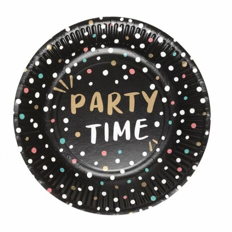Party set met borden, bekers en servetten - Karton / Papier - Multicolor - Ø23 cm - Feest - Party time - verjaardag 2