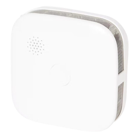 Slimme rookmelder via WiFi - Wit - Kunststof - 7,6 x 7,6 x 2,8 cm - WiFi - 2.4 GHz - Te bedienen met App - Rook melder - Melder