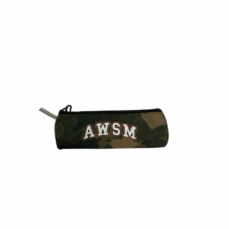 Etui AWSM Camouflage Print - Groen / Bruin - School - Back2school - Potloden - Pennen - Etuis - Legerprint - Awesome 