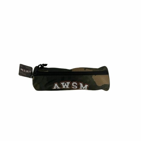 Etui AWSM Camouflage Print - Groen / Bruin - School - Back2school - Potloden - Pennen - Etuis - Legerprint - Awesome 