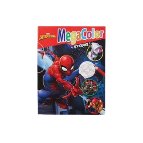 Marvel spiderman kleurboekje met stickers - Multicolor - Kleurboek - Papier - Spider-man - Disney