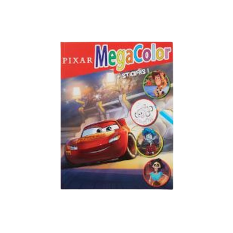 Disney en Pixar Cars 3 kleurboekje met stickers - Multicolor - Kleurboek - Papier - lightning mcqueen - 95 - Disney 