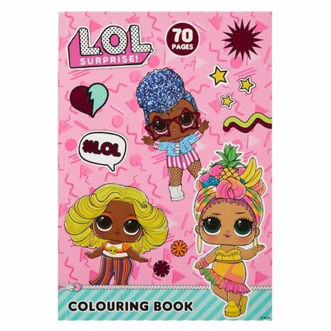 LOL Surprise kleurboek - Roze - Multicolor - Kleurboek - Papier - 70 Pagina&#039;s - Cadeau