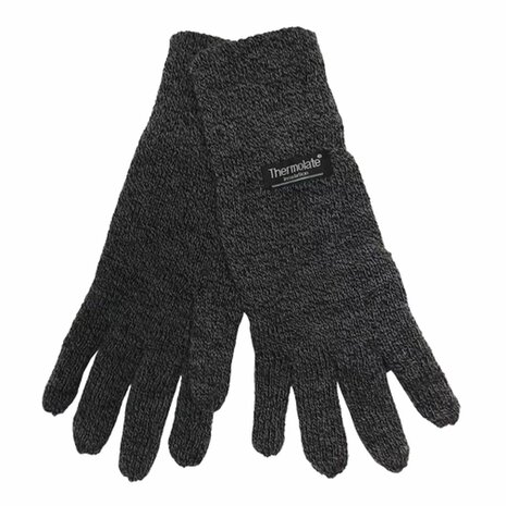 Thermo Handschoenen Maat S / M - Donker Grijs -  Acryl - Winter - Sneeuw - Winterkleding