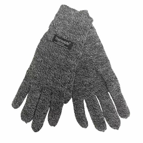 Thermo Handschoenen Maat L / XL - Licht Grijs -  Acryl - Winter - Sneeuw - Winterkleding