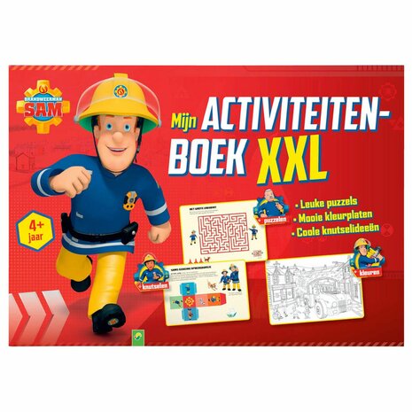 Brandweerman Sam kleur en activiteiten boek - Rood / Multicolor - Papier / Karton - 28 pagina&#039;s - A4 - Knutselen - DIY -