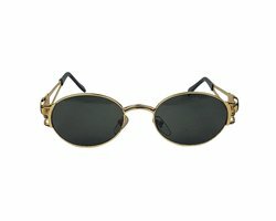 Zonnebril BRANDON - Luxe Bril met zwarte Look - Bril - UV 400 - Goud / Zwart - Ovaal - Shades - Unisex - John Lennon