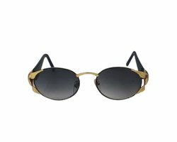 Zonnebril LIZZY - UV 400 - Goud / Zwart - Trendy bril met gouden look - Normaal Model - Shades - Unisex