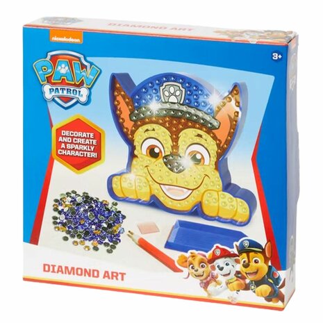 PAW Patrol diamond painting  - Blauw / Multicolor - Kunststof - Vanaf 3 jaar - Knutselen - Creatief - DIY