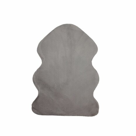 Schapenvacht NOBI Taupe - 55 x 40 cm - Kleed - Imitatiebont - Polyester - Kleedje - Zacht - Mat