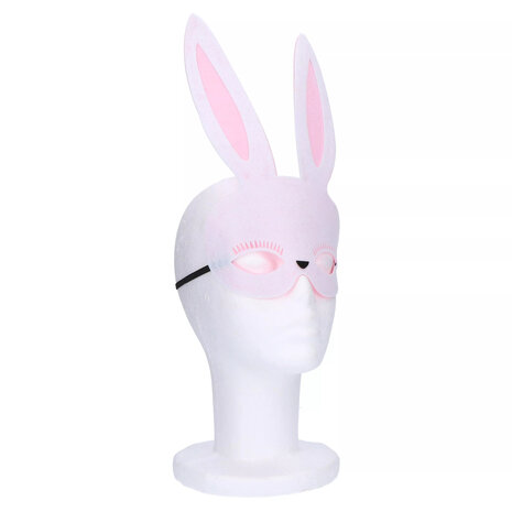 Masker Konijn - Vild - Wit / Roze - Pasen - Gezichtsmasker 1