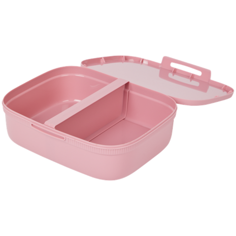 Lunchbox SEBASTIAN met divider XL - Roze - Kunststof - 3.3 l -  Vershoudbakjes - Broodtrommel