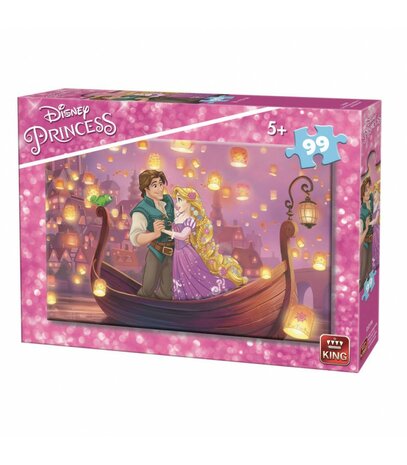 Disney Princess Rapunzel - Roze / Multicolor - Karton - 99 Stukjes - Vanaf 4 jaar - Speelgoed - Puzzel - Cadeau 