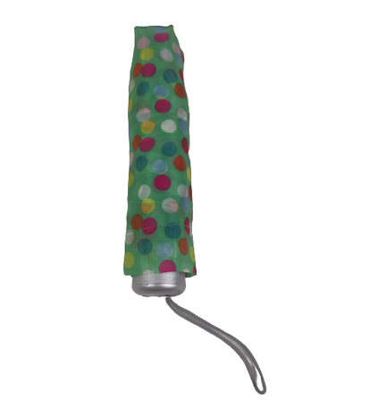 Titel Opvouwbare Mini Paraplu / Umbrella AQUARELLE met stipjes  - Groen  / Multicolor - Kunststof / Metaal - L 52 cm 2