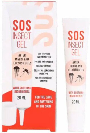 SOS Insecten gel na beten van insecten en kwallen - Rood / Multicolor - Gel - 20 ml - Spray - Ant Insect - Camperen - Camping