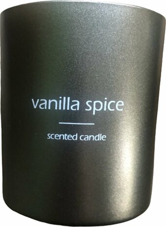 Vanilla Spice Giftset - Antraciet - heerlijke huiskamer parfum - huisparfum - moederdag - cadeau - 90 ml - Geurstokjes - Kaars 